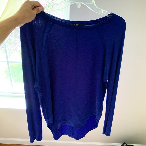 Ralph Lauren Tops - SALE! Polo Ralph Lauren Long Sleeve Blue Raglan Tee